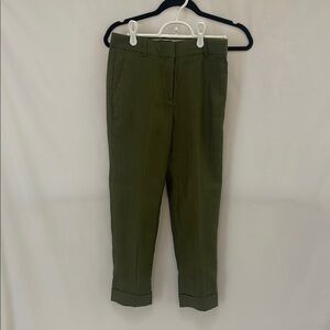 J.Crew Olive Green Linen Pants